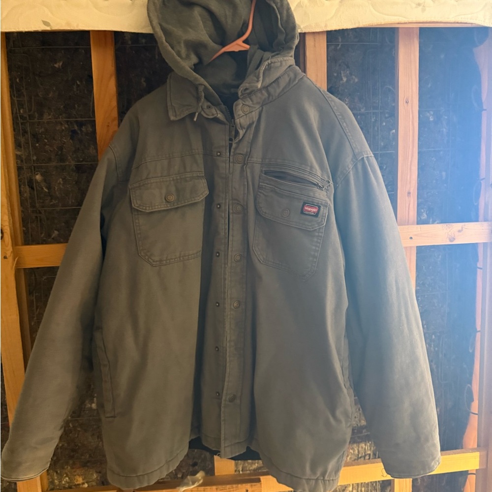 Wrangler Gray Work Jacket - image 2